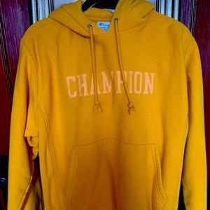 UO unisex exclusive Gold reverse weave Champion hoodie size Small